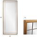 Chiverny 70 X 30 inch Antique Brass French Panel Mirror