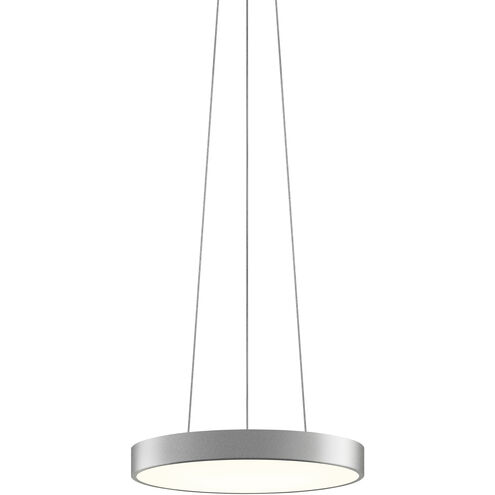 Pi LED 16 inch Bright Satin Aluminum Pendant Ceiling Light