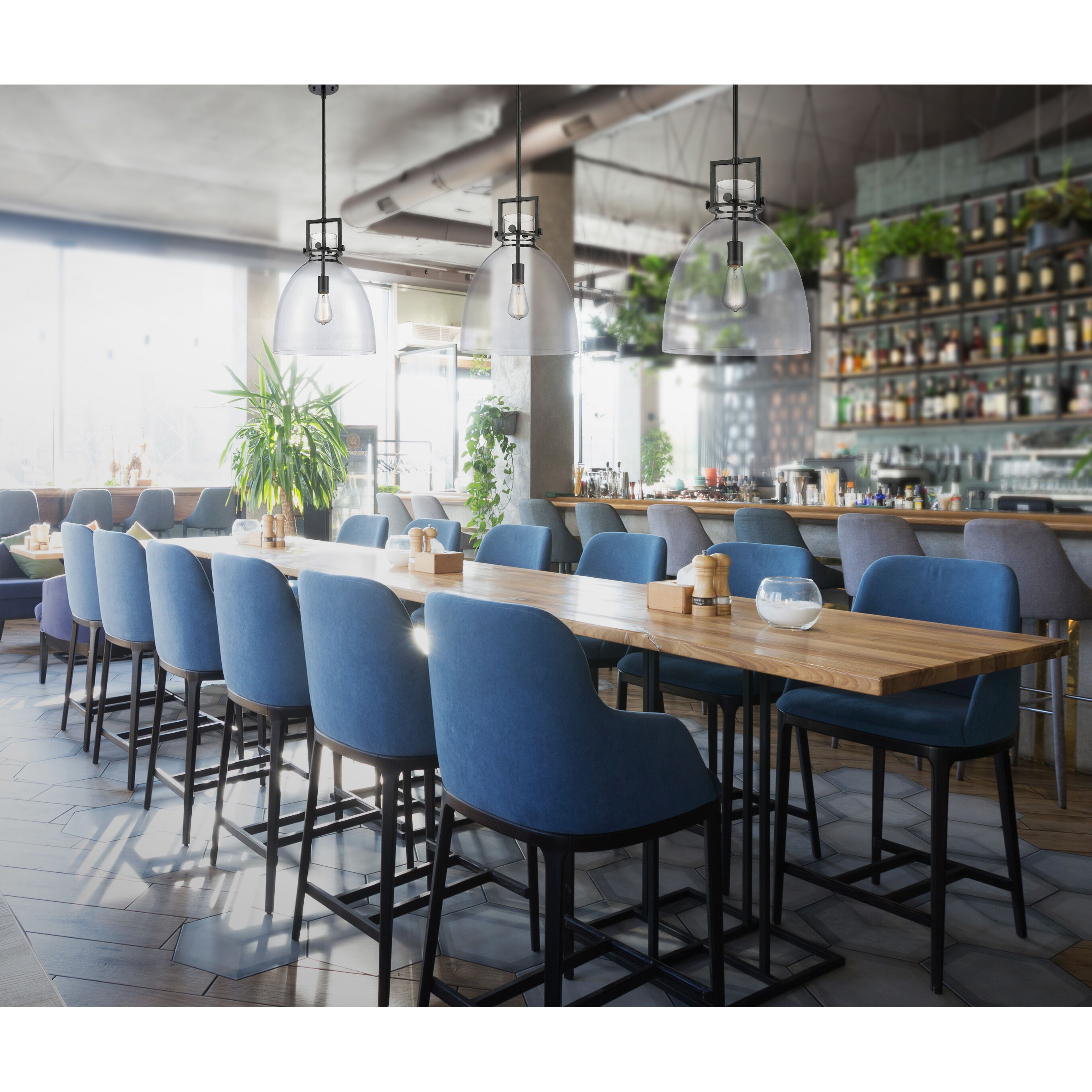 Newton Bell 1 Light 14 inch Matte Black Pendant Ceiling Light