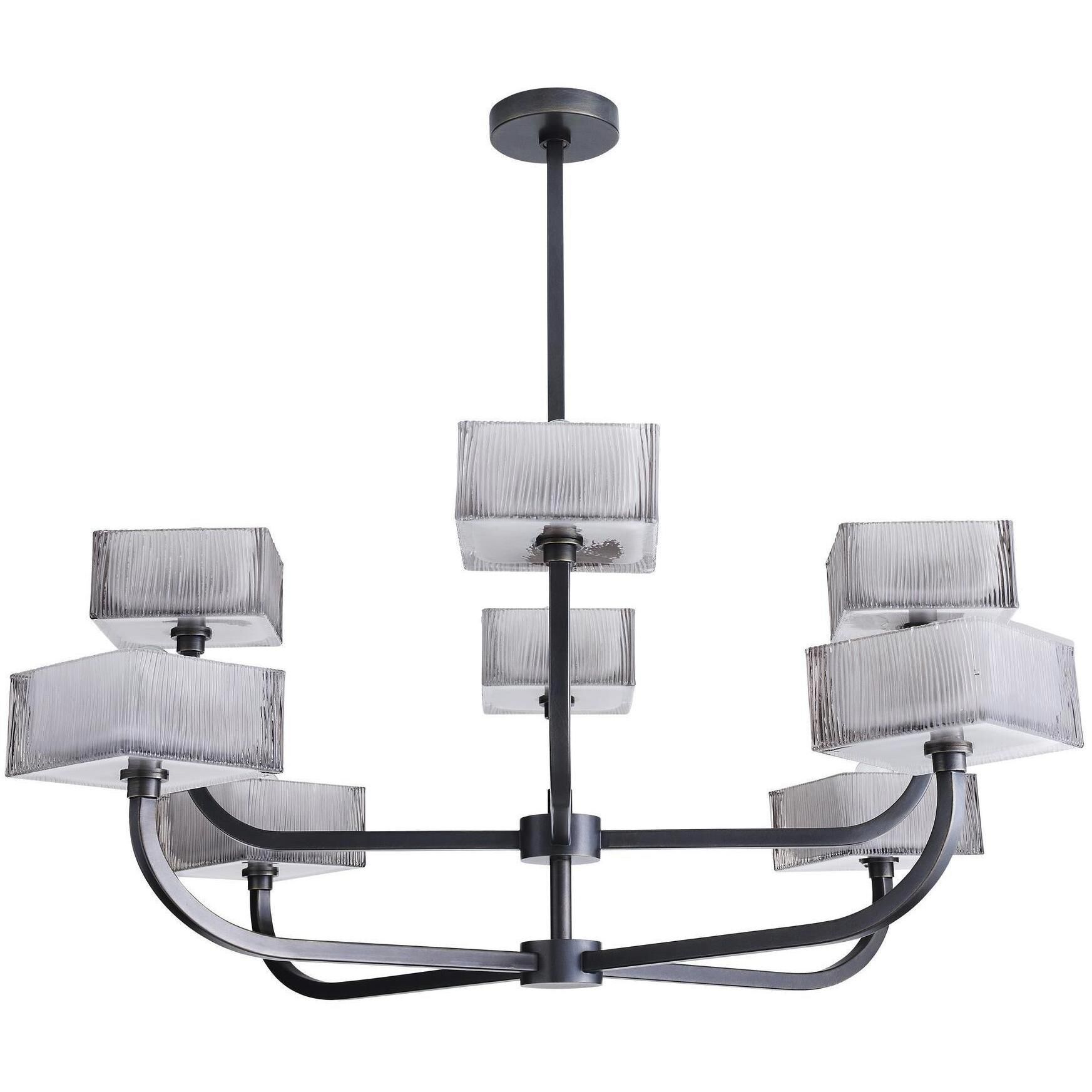 Louis 8 Light 39.5 inch English Bronze Chandelier Ceiling Light