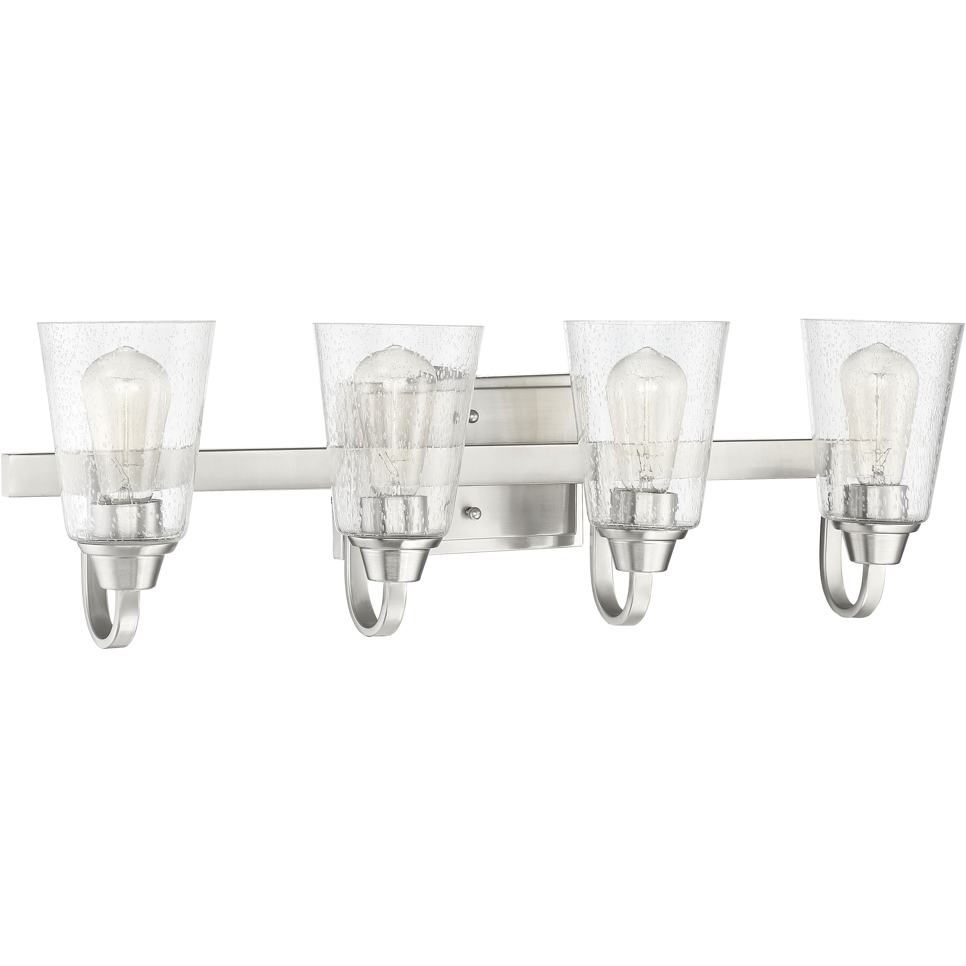 Neighborhood Grace 4 Light 28 inch Brushed Polished Nickel Vanity Light Wall Light, Neighborhood Collection