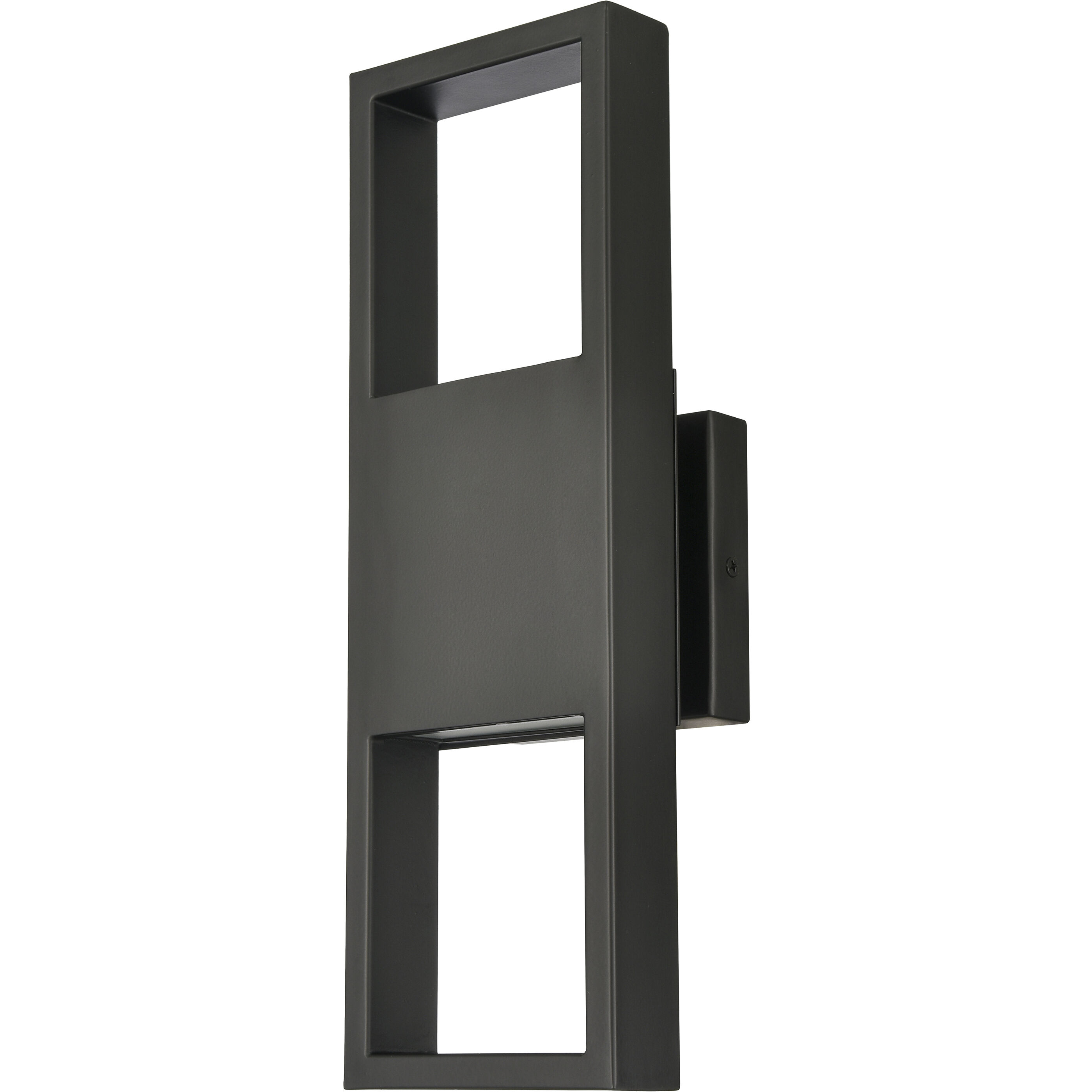 Reflection Point LED 15 inch Matte Black Outdoor Wall Sconce