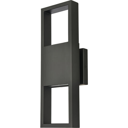 Reflection Point LED 15 inch Matte Black Outdoor Sconce