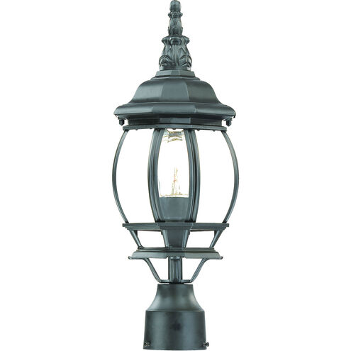 Chateau 1 Light 18 inch Matte Black Exterior Post Mount Light