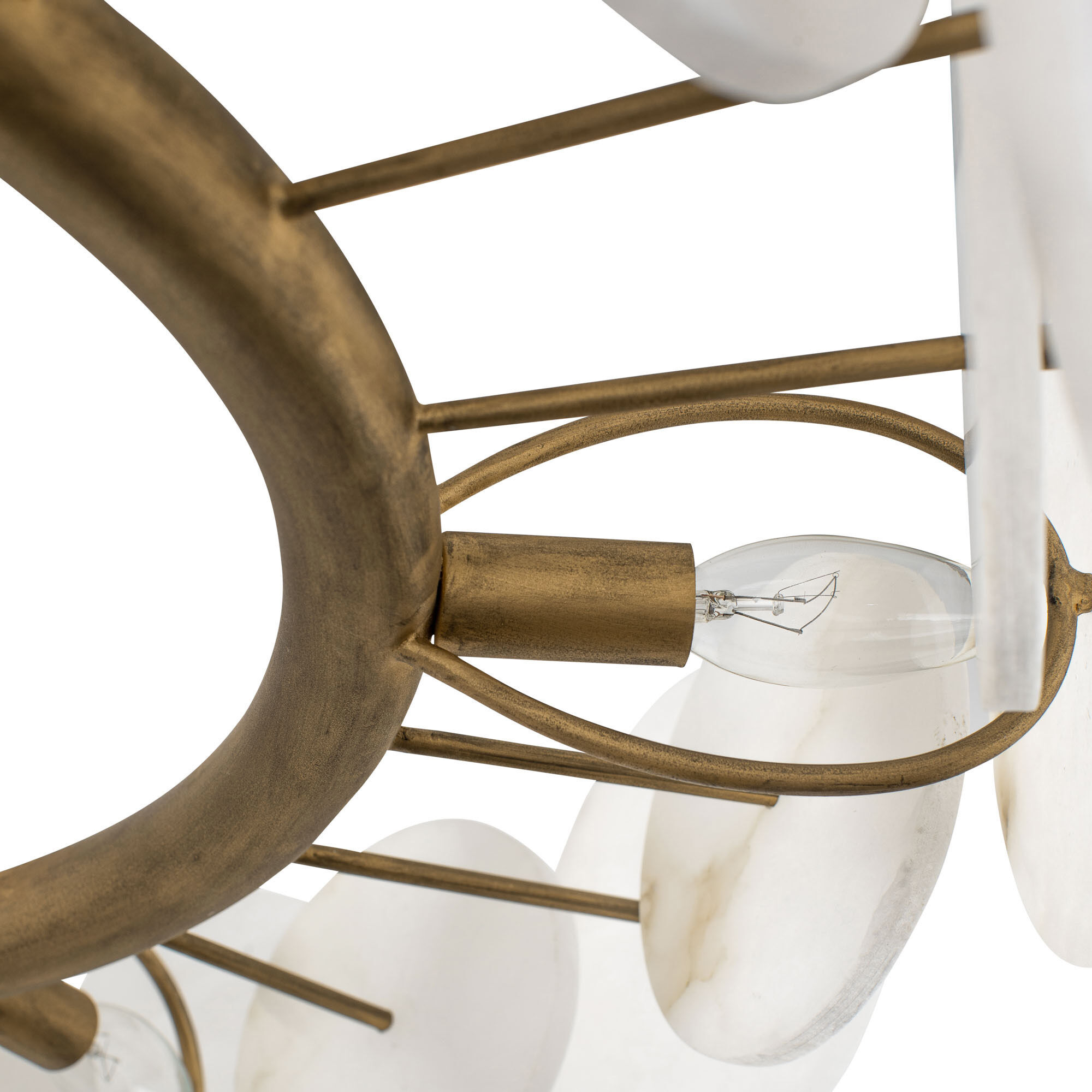 Cosmos 6 Light 30 inch Havana Gold Chandelier Ceiling Light, Smithsonian Collaboration