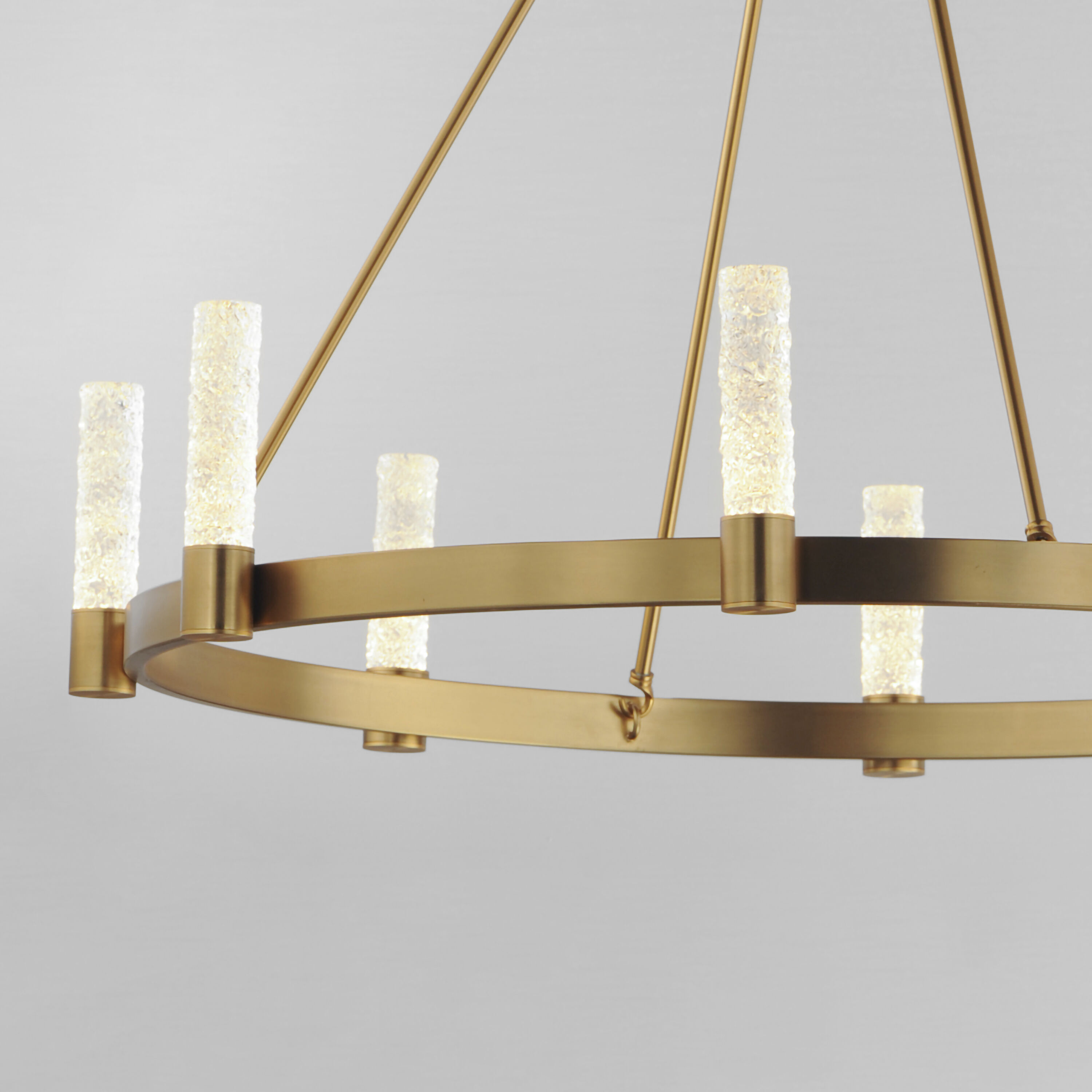 Duchess LED 36 inch Natural Aged Brass Chandelier Ceiling Light