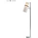 Banded Shade 70 inch 100 watt Matte Black with White Floor Lamp Portable Light in Incandescent, 3-Way