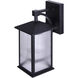 Fernie 1 Light 12.5 inch Matte Black Outdoor Down Light