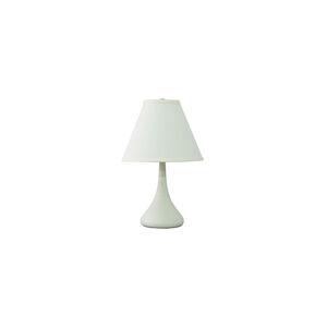 Scatchard 19 inch 100 watt White Gloss Table Lamp Portable Light