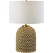 Kendari 24.75 inch 150.00 watt Natural Knotted Rope and Antique Brass Table Lamp Portable Light