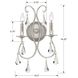 Ashton 2 Light 10.5 inch Olde Silver Sconce Wall Light in Clear Swarovski Strass