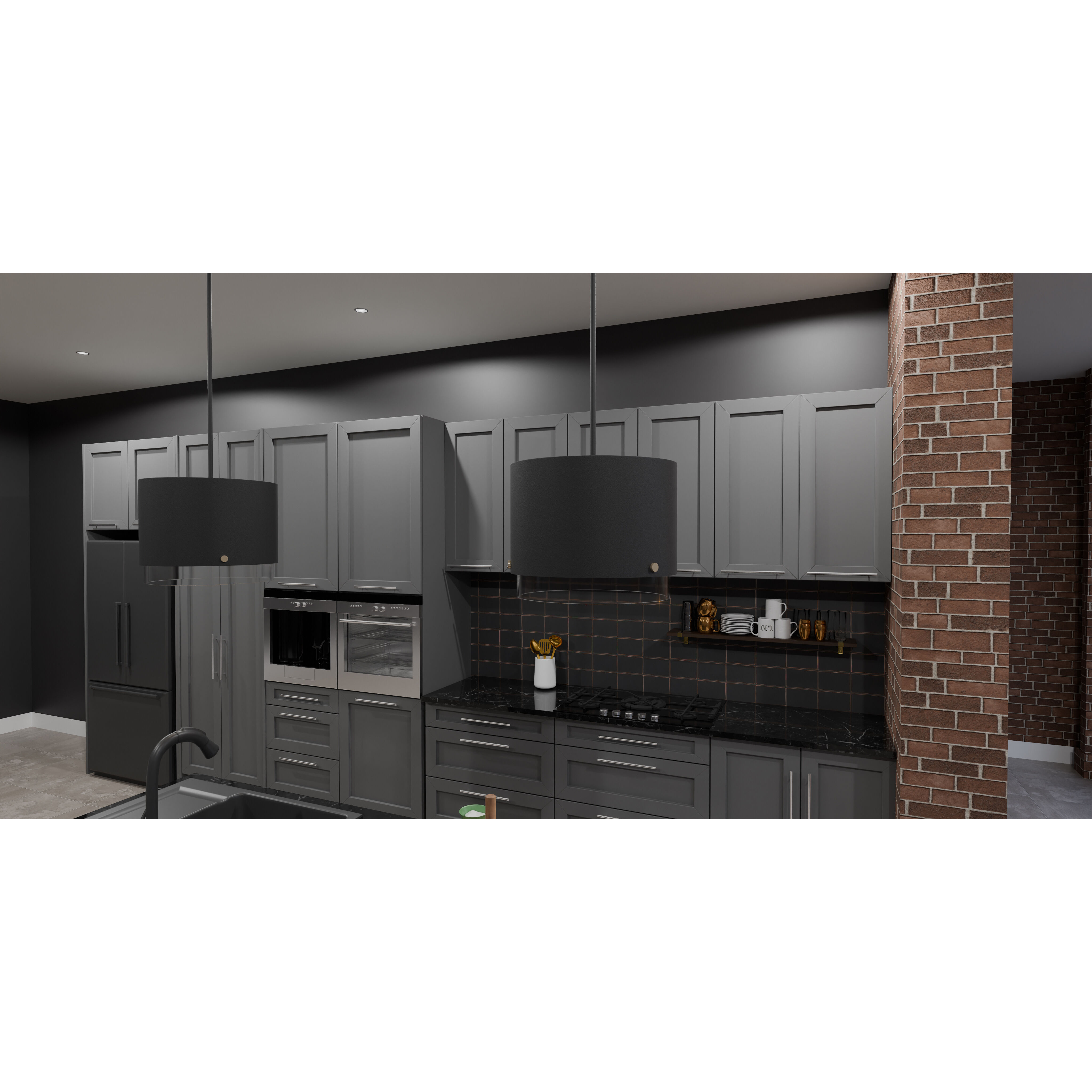 Elio 3 Light 14.5 inch Matte Black Mini Pendant Ceiling Light, Small