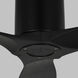 Collins 52 inch Midnight Black Indoor/Outdoor Ceiling Fan
