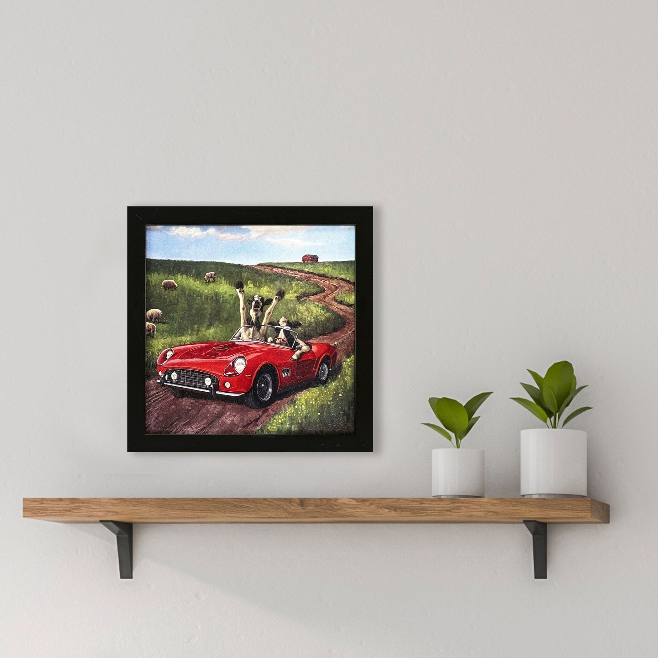 The Runaways 11 X 11 inch Non-Glass Framed Art, Propac