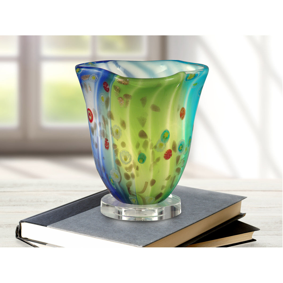 Evelyn 9 inch 60.00 watt Clear Table Lamp Portable Light