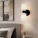 Darius 2 Light 4.75 inch Matte Black Wall Fixture Wall Light