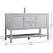 Heath 54 X 21.5 X 35 inch Grey Vanity Sink Set