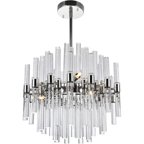 Miroir 8 Light 16 inch Polished Nickel Chandelier Ceiling Light