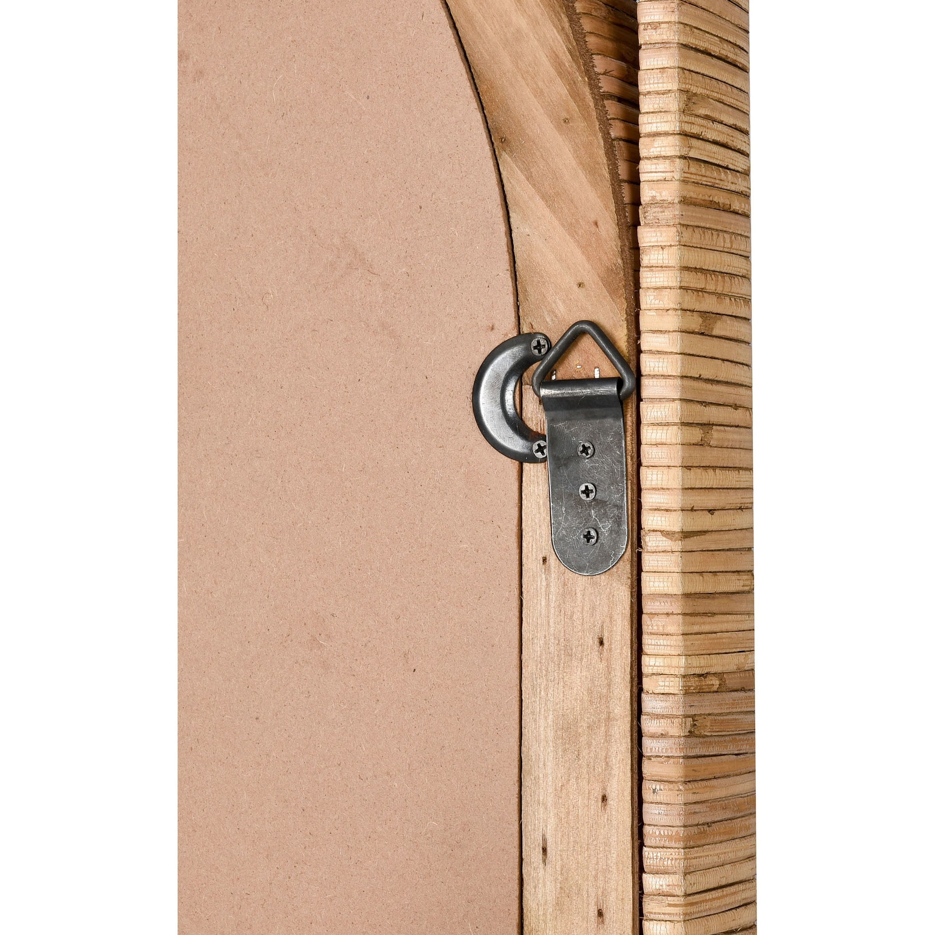 Baarlo 33.5 X 23.5 inch Natural with Mirror Wall Mirror