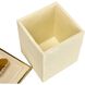 Brenner 5.25 X 5.25 inch Ivory with Brown Box, Set of 2