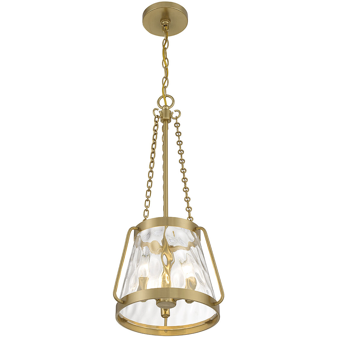 Crawford 3 Light 12 inch Warm Brass Pendant Ceiling Light