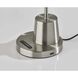 Eternity 21 inch 6.00 watt Brushed Steel Desk Lamp Portable Light