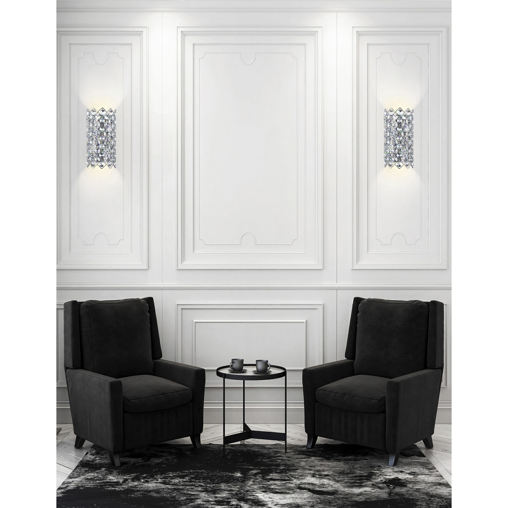 Chique 4 Light 7 inch Chrome Wall Light