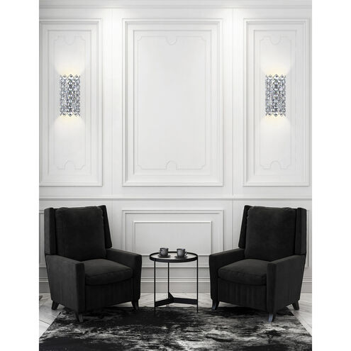 Chique 4 Light 7 inch Chrome Wall Light
