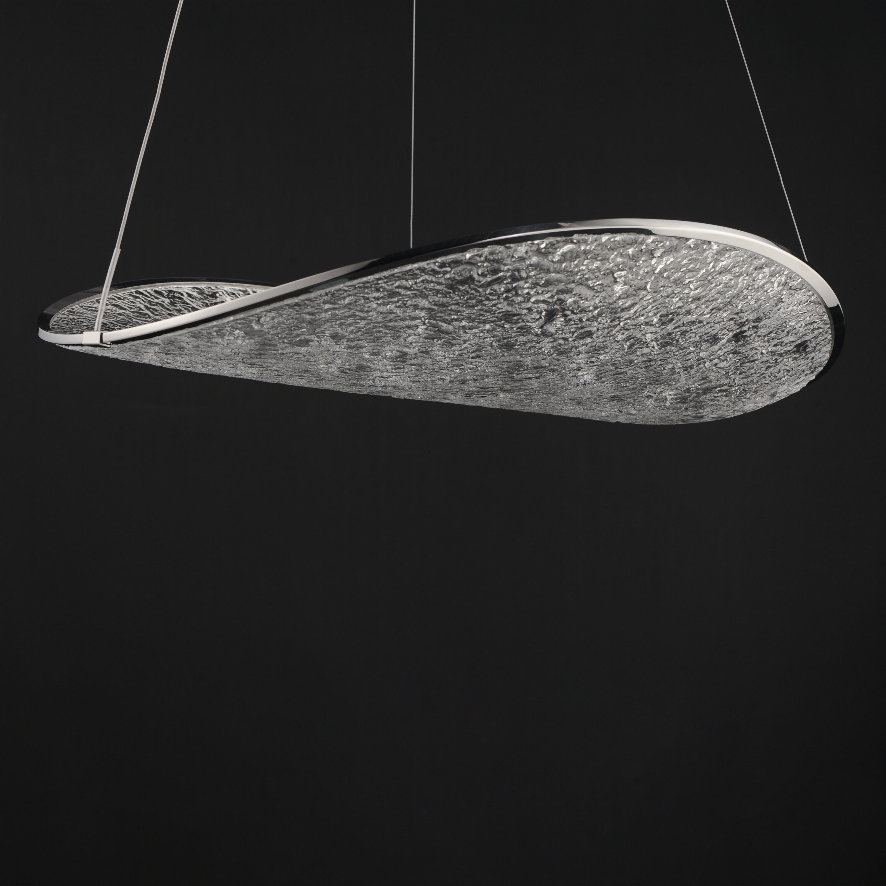 Moonscapes LED 22.5 inch Polished Chrome Single Pendant Ceiling Light