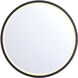 Artell 42 inch Brushed Black LED Mirror