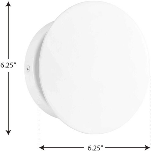 Z-2020 LED LED 6 inch Satin White Outdoor Wall Light, Progress LED