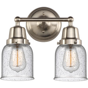 Aditi Small Bell LED 13 inch Brushed Satin Nickel Bath Vanity Light Wall Light, Aditi