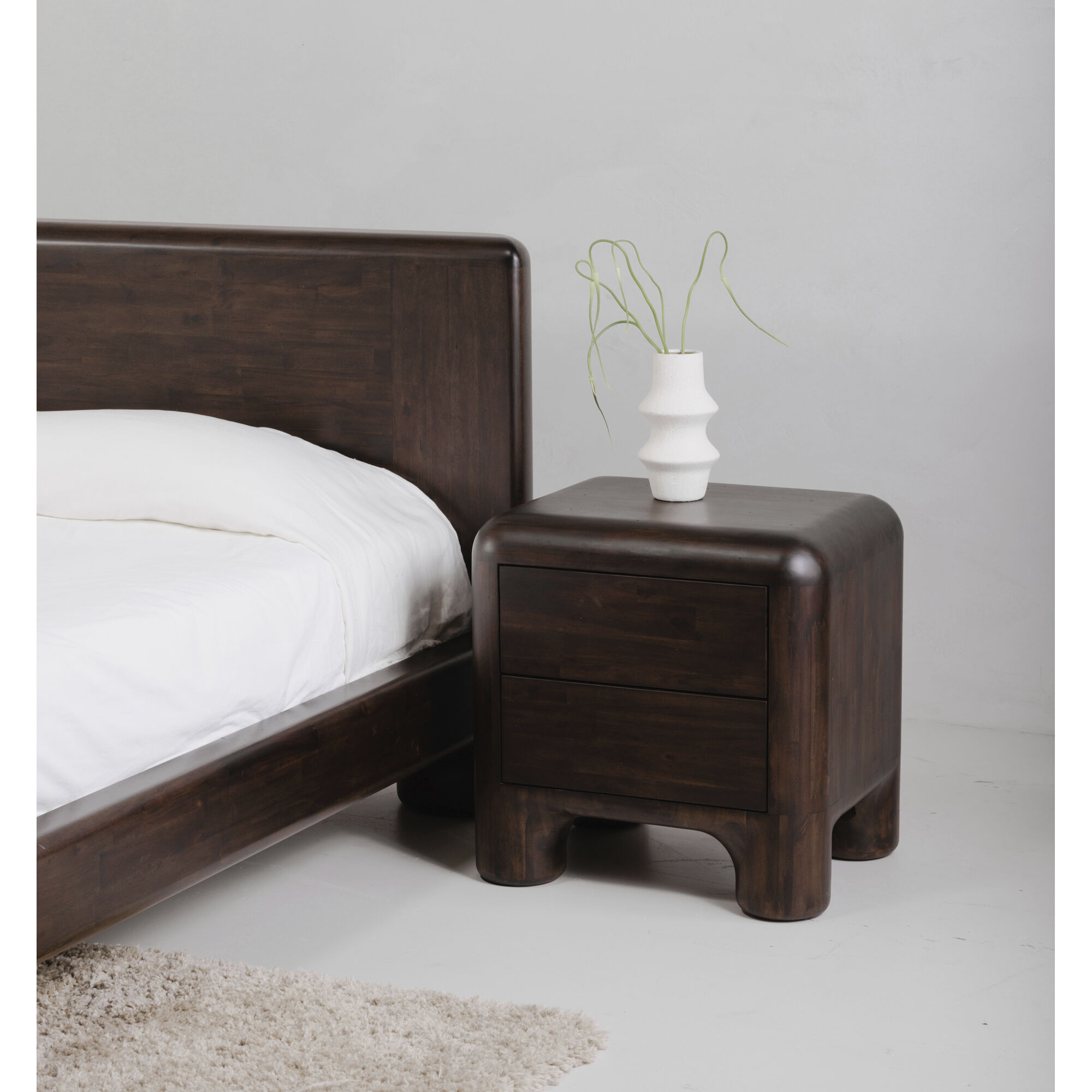 Rowan 24 X 24 inch Dark Brown Nightstand