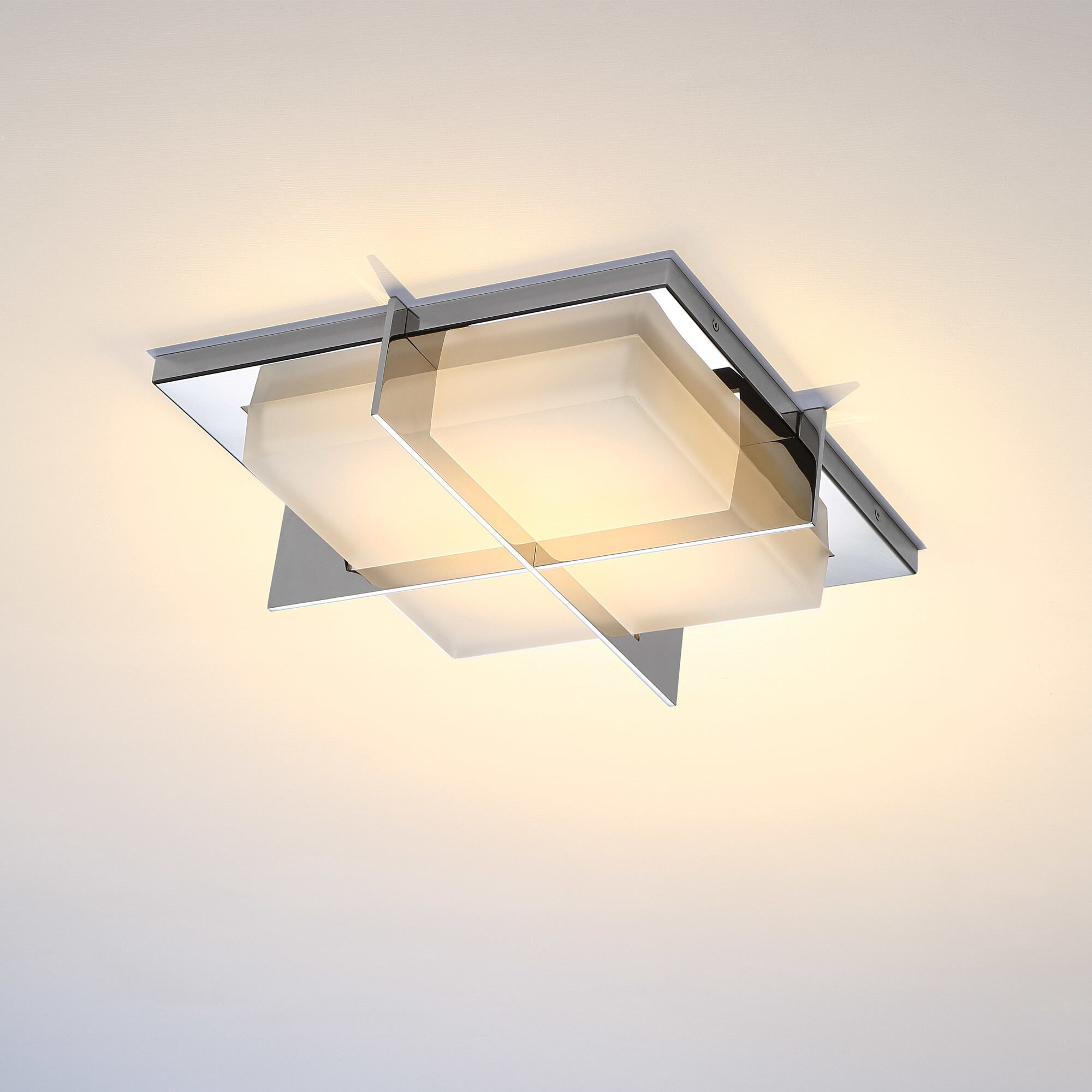Razor LED 15.8 inch Stainless Steel Flush Mount Ceiling Light