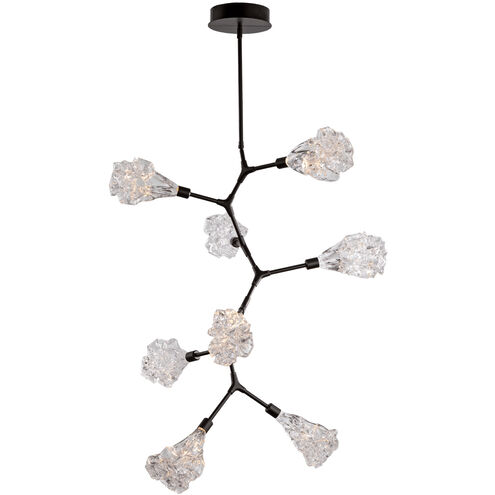 Blossom LED 31.7 inch Matte Black Chandelier Ceiling Light, Modern Vine