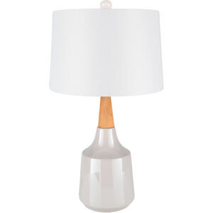 Stillwater 27.5 inch 100 watt White Table Lamp Portable Light