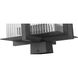 Fortis 3 Light 32.5 inch Sand Black Outdoor Post Mount Fixture