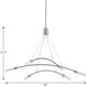 Kylo LED LED 40 inch Brushed Nickel Chandelier Ceiling Light, Progress LED