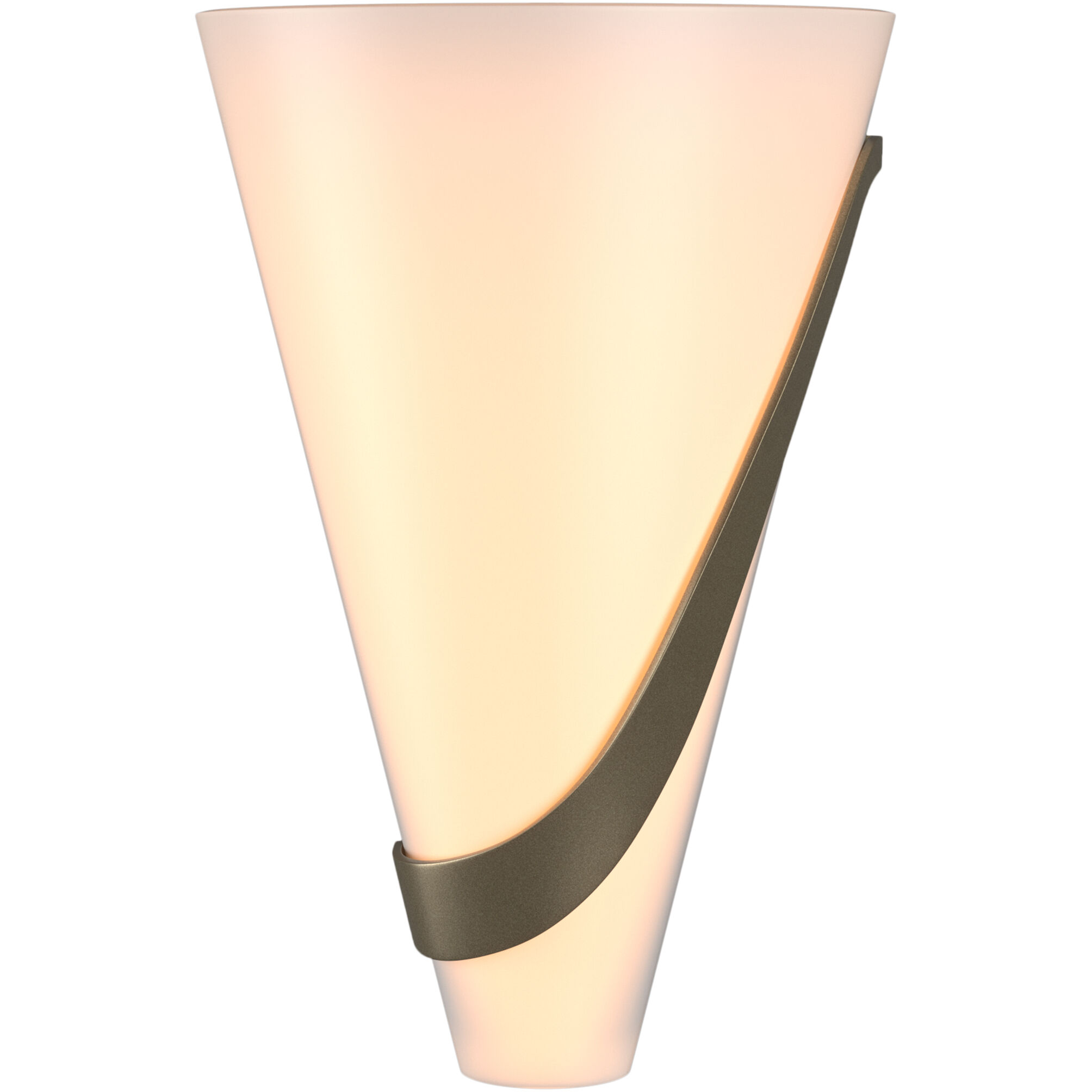 Half Cone 2 Light 8 inch Soft Gold Sconce Wall Light