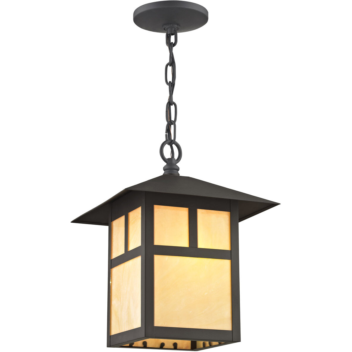 Montclair Mission 1 Light 10 inch Bronze Outdoor Pendant Lantern