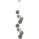Mesa LED 13.3 inch Salt White Chandelier Ceiling Light, Twisted Vine