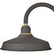 Foundry Classic Outdoor Barn Light in Museum Bronze, Gooseneck