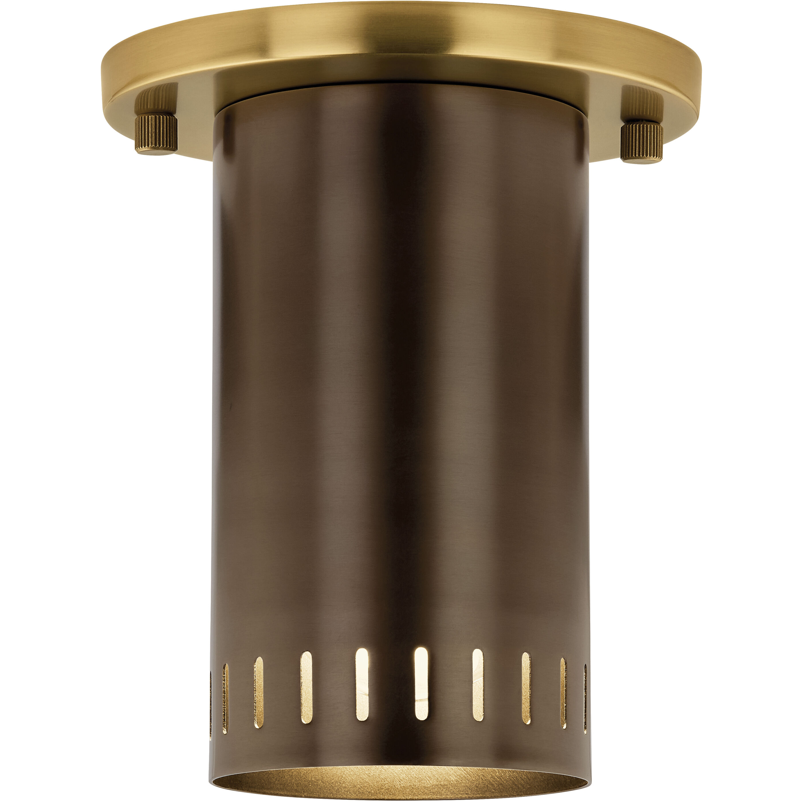 Ruehl 1 Light Lacquered Bronze Flush Mount Ceiling Light