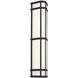Monte 1 Light 29 inch Satin Black Outdoor LED Wall Sconce