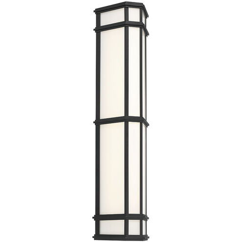 Monte 1 Light 29 inch Satin Black Outdoor LED Wall Sconce