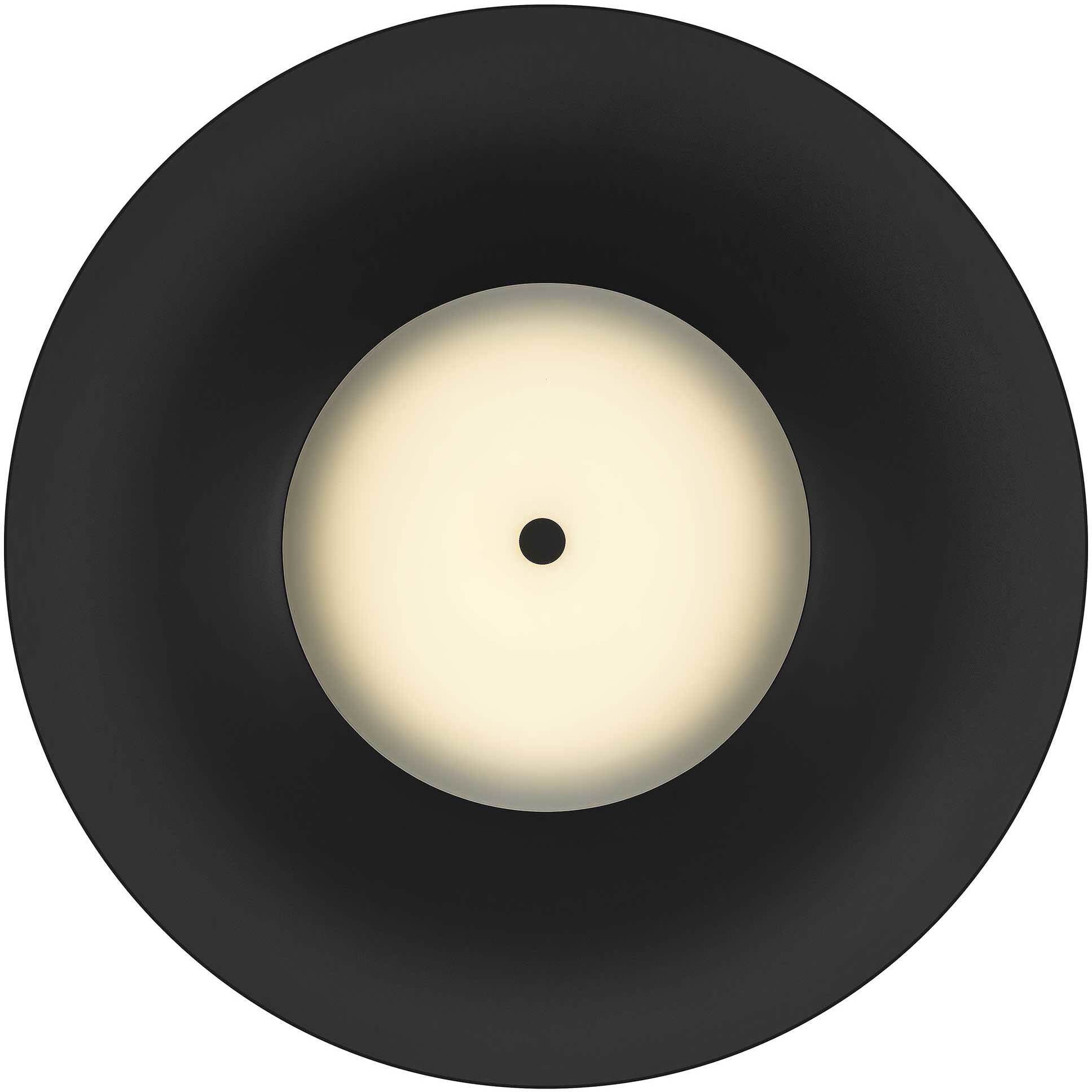 Half Round LED 31.5 inch Sand Black Outdoor Pendant