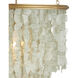 Verre de Mer 1 Light 24.75 inch Contemporary Gold Chandelier Ceiling Light, Medium