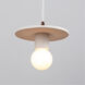 Radiance Collection 1 Light 8 inch Bisque Pendant Ceiling Light
