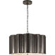 Alexa Hampton Markos 4 Light 26 inch Bronze Hanging Shade Ceiling Light, Large