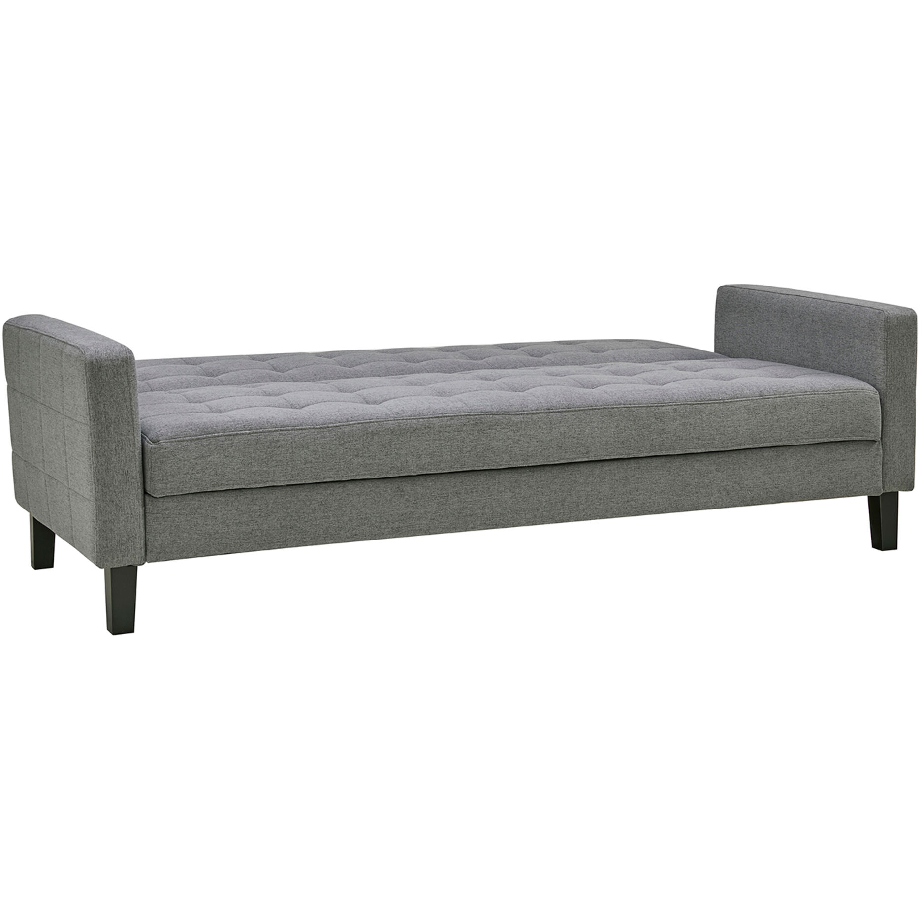Small Biscuit Tufted Gray Sofa